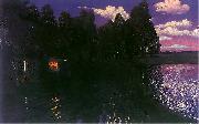Stanislaw Ignacy Witkiewicz Landscape by night china oil painting artist